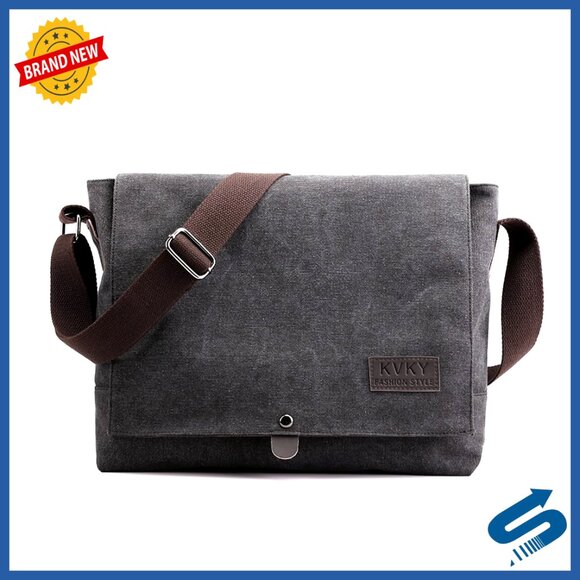 Canvas Crossbody Shoulder Tote Bag Vintage Casual Multipurpose Travel Handbag